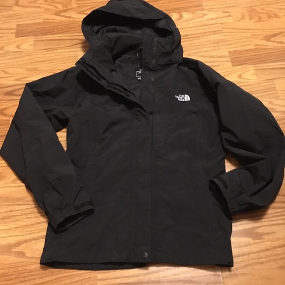 The North Face Jackets & Blazers - The North Face Hyvent black zippered/Velcro jacket